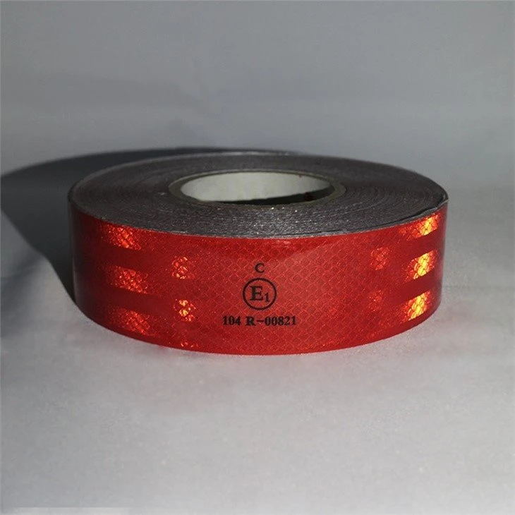 red ece104 reflective tape truck