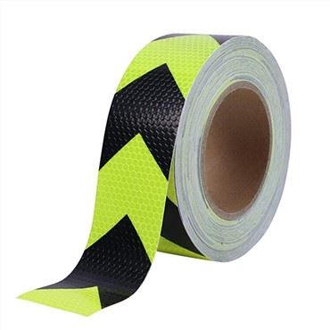 Pita Panah Reflektif Peringatan Kuning Neon Untuk Truk