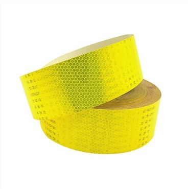 Bahan Reflektif Cinta Reflectiva Tape Kuning Perekat Pita Reflektor