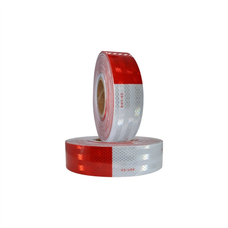 Red White Truck Trailer Reflective Tape