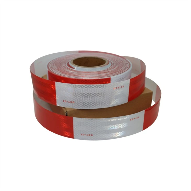 Red White Truck Trailer Reflective Tape